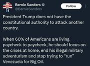 سندرز : ترامپ به فکر منافع شرکت‌های نفتی است نه مردم آمریکا