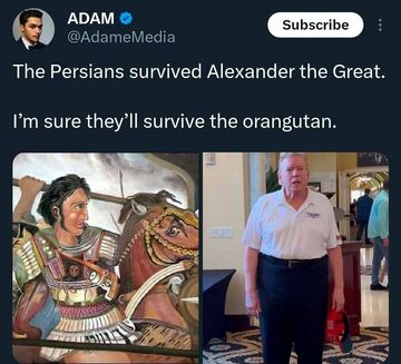 واکنش طنز یک کمدین آمریکایی به تحولات ایران: "ایرانی‌ها از این اورانگوتان هم عبور می‌کنند"