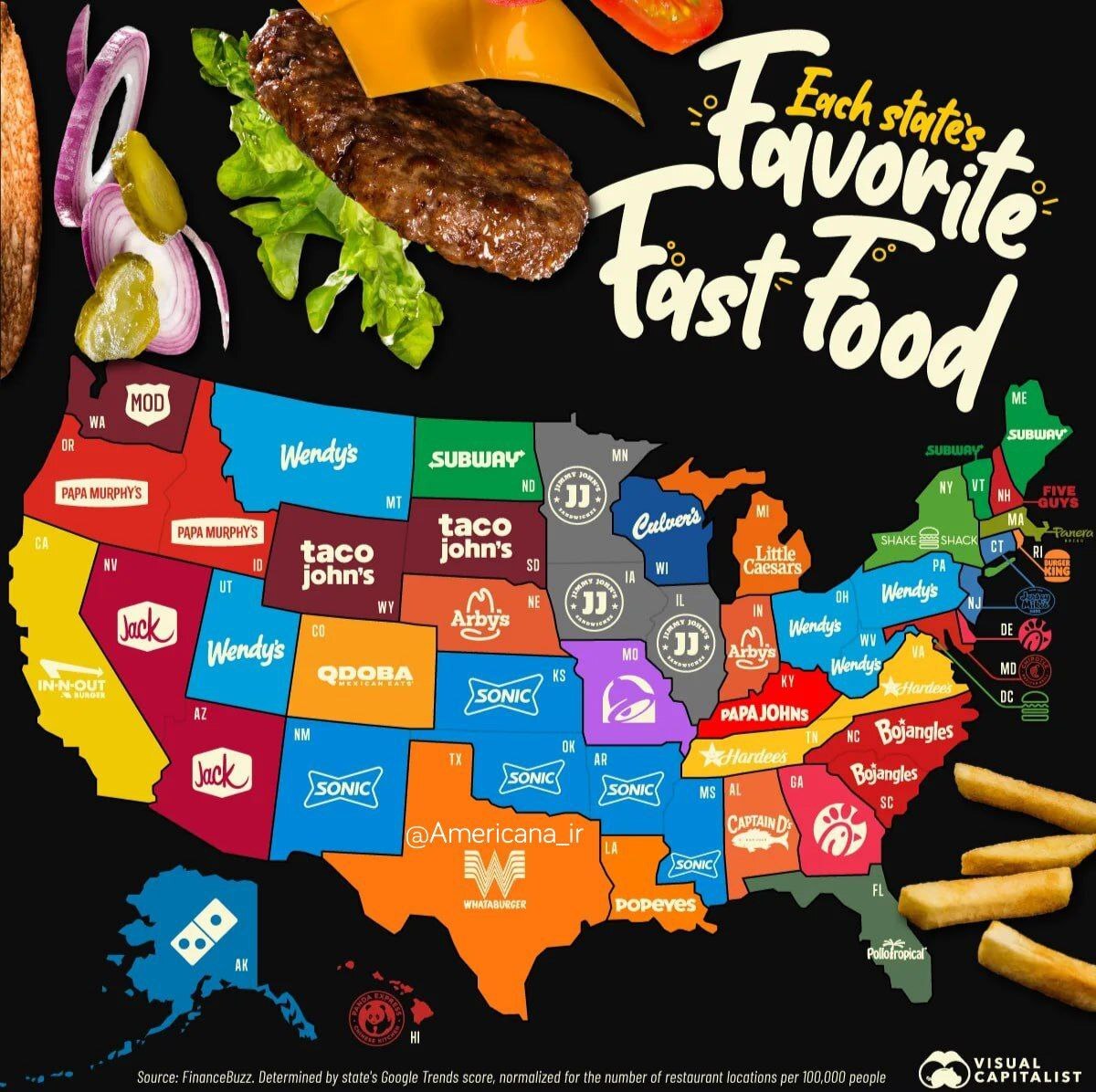 مک‌دونالد از صدر جدول محبوب‌ترین فست‌فودهای آمریکا کنار رفت