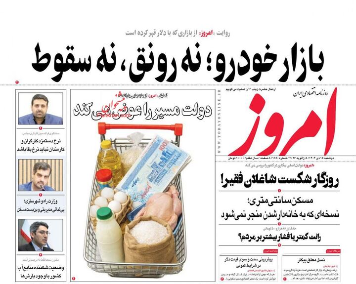 صفحه اول روزنامه های اقتصادی ۱۵ دی ۱۴۰۴