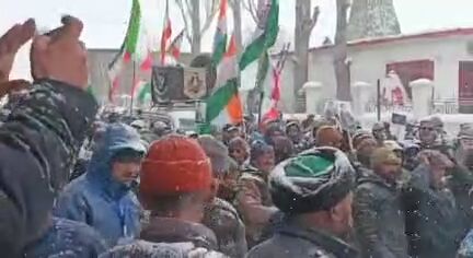 تظاهرات مردم کشمیر هند در حمایت از ایران