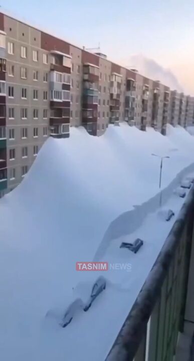 کامچاتکا، روسیه زیر بارش برف دفن شد