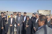 بازدید وزیر راه و شهرسازی از پروژه کریدور شرق به غرب سیستان و بلوچستان