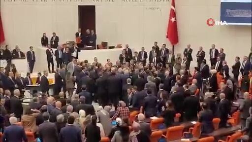 کتک‌کاری در پارلمان ترکیه