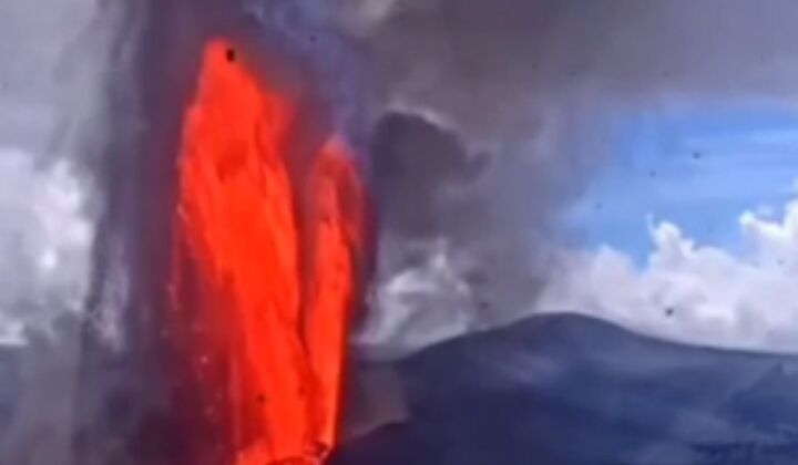 تصاویری از فوران آتشفشان در هاوایی