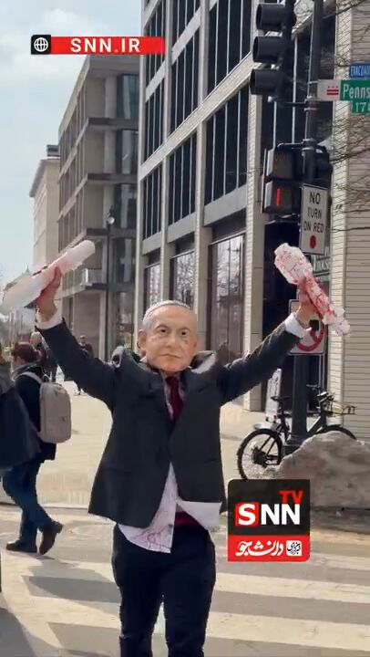 تظاهرات مردم آمریکا علیه دیدار ترامپ با نخست وزیر جنایتکار رژیم صهیونیستی