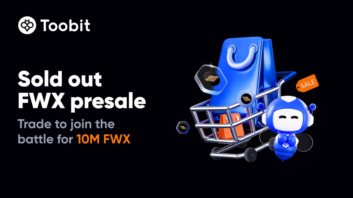 Toobitپس ازتکمیل فوری ظرفیت فروش درسکوی پرتاب،نبردمعاملاتی ۱۰میلیون توکن FWX را آغازمی کند