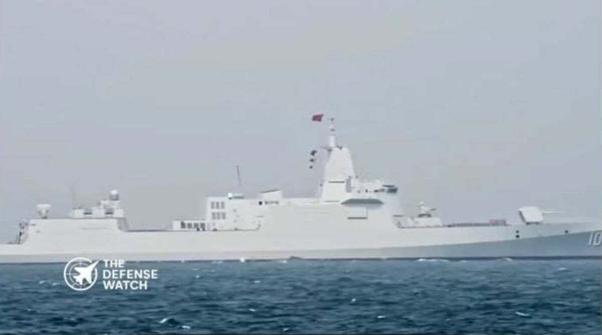 استقرار توانمندترین شناور رزمی چین در نزدیکی ایران