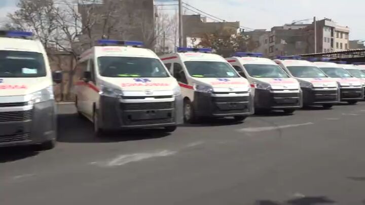 الحاق ۱۰۰ دستگاه آمبولانس به ناوگان اورژانس بیمارستانی کشور