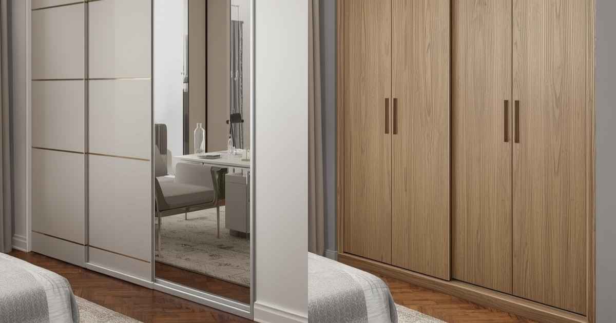 کمد دیواری ریلی یا لولایی