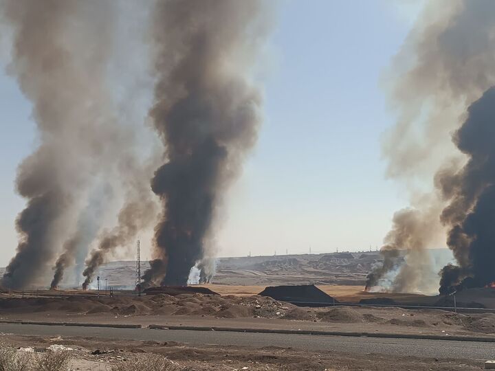 نیزارهای رودشور شهر پرند دچار حریق شد