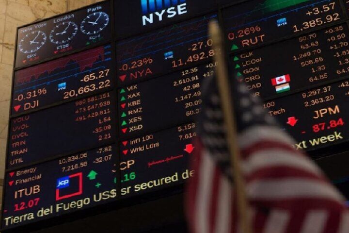 دود شدن ۲ هزار و ۲۰۰ میلیارد دلار ارزش شرکت های S&P۵۰۰ بورس آمریکا