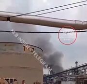 پالایشگاه حیفا درحال سوختن است