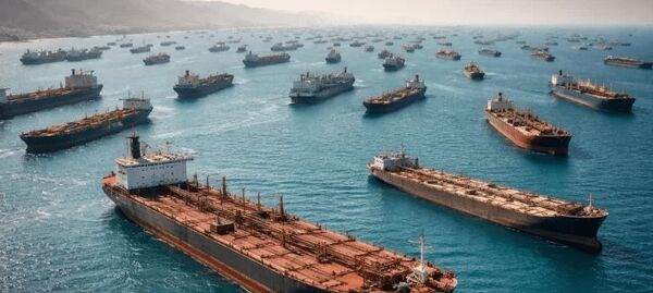 پارکینگ نفت‌کش‌ها در تنگه هرمز