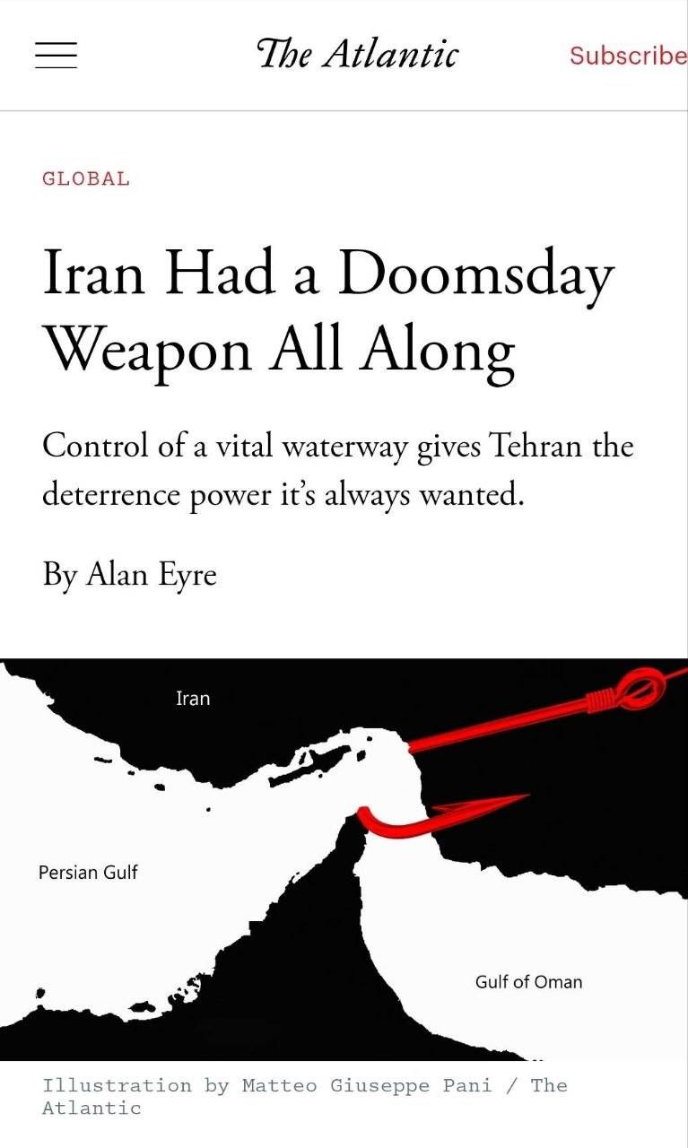 مجله آتلانتیک: ایران از همان ابتدا سلاح آخرالزمانی داشت