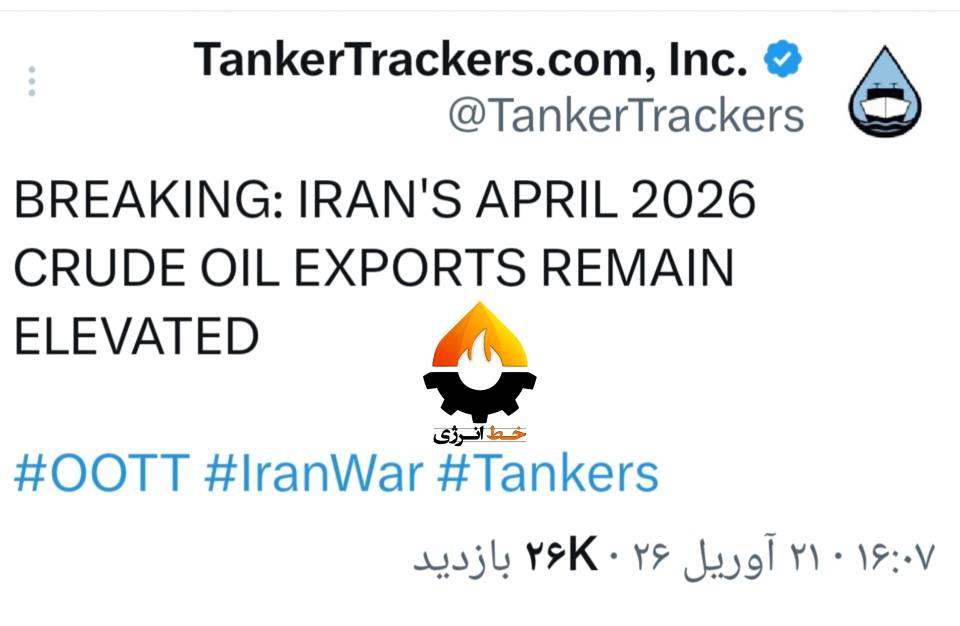 تانکر ترکرز: صادرات نفت ایران بعد از محاصره نیز رقم بالایی است
