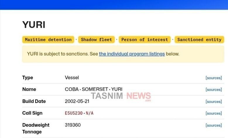 یک ابر نفتکش تحریمی دیگر از تنگه هرمز عبور کرد