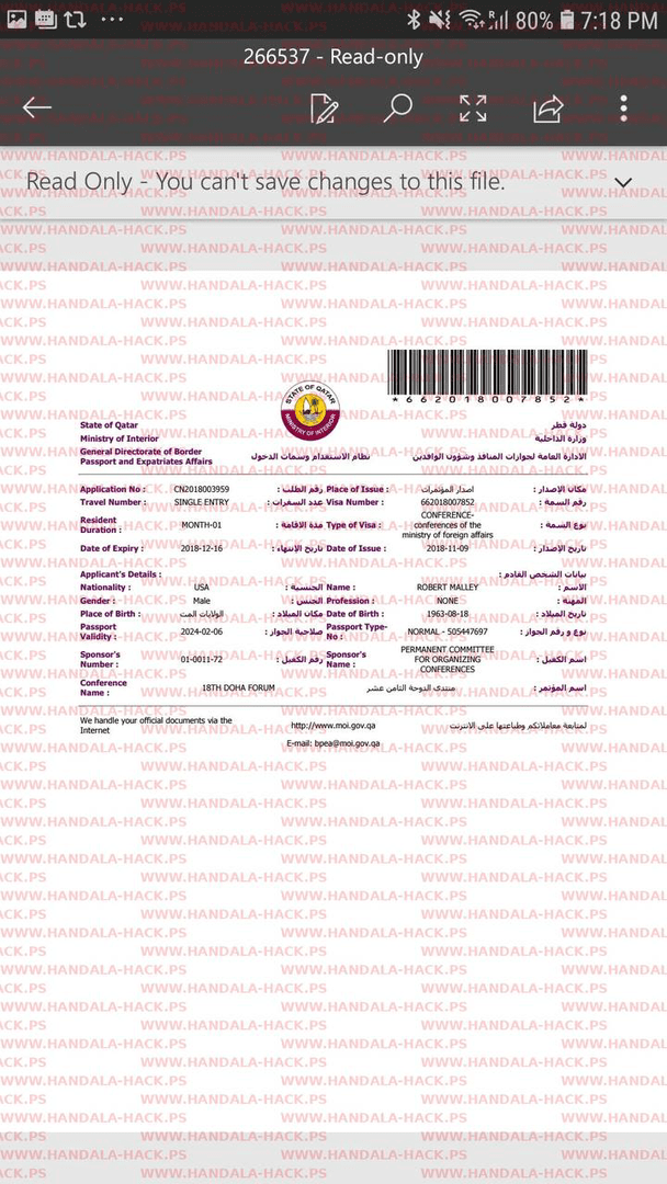 هک و انتشار ۱۵۰ هزار ایمیل محرمانه رابرت مالی