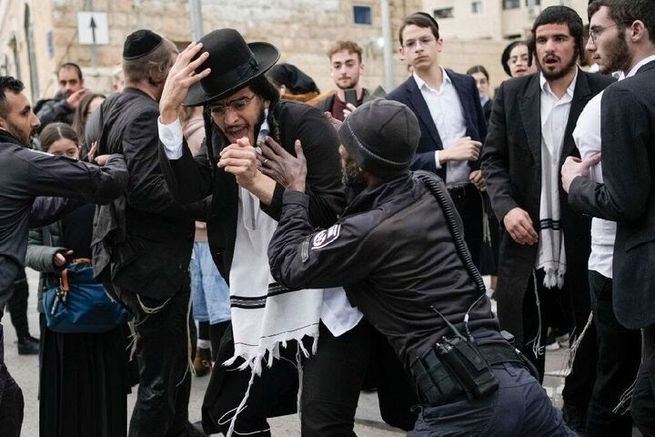 تظاهرات حریدی‌ها در قدس اشغالی؛ خیابان‌ها مسدود شد