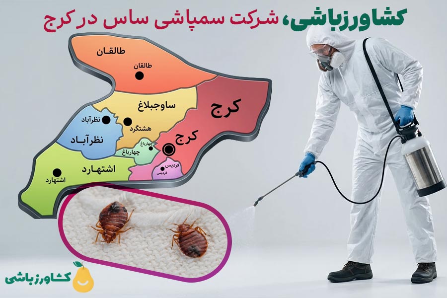 سمپاشی ساس در مناطق مختلف کرج توسط شرکت کشاورزباشی