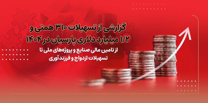 گزارشی از تسهیلات ۳۱۰ همتی و ۱/۲ میلیارد دلاری پارسیان در ۱۴۰۴
