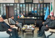 دیدار مدیرعامل سازمان منطقه آزاد ارس با مسئولان قضایی استان به مناسبت هفته قوه قضاییه
