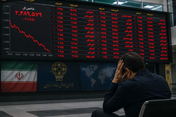 بورس ۲۲ تیرماه؛ تداوم موج فروش، عقب‌نشینی شاخص‌ها و افزایش نگرانی سهامداران