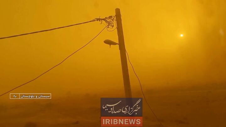طوفان و ریزگرد، سیستان را فرا گرفت