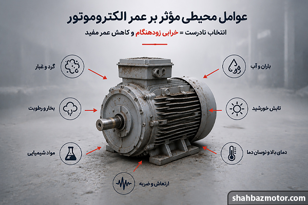 چرا بعضی الکتروموتورها خیلی زودتر از انتظار خراب میشوند؟