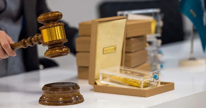 معامله ۲۵ کیلوگرم شمش طلا در دوازدهمین حراج سال ۱۴۰۵