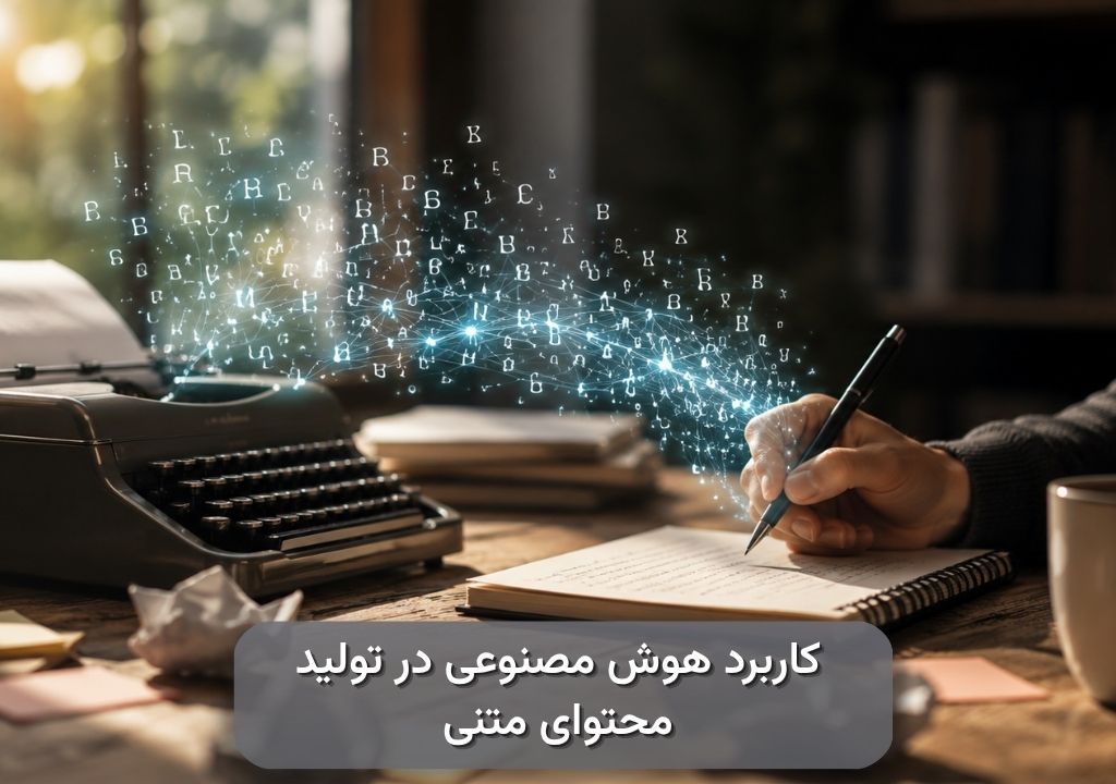 کاربرد هوش مصنوعی در تولید محتوای متنی