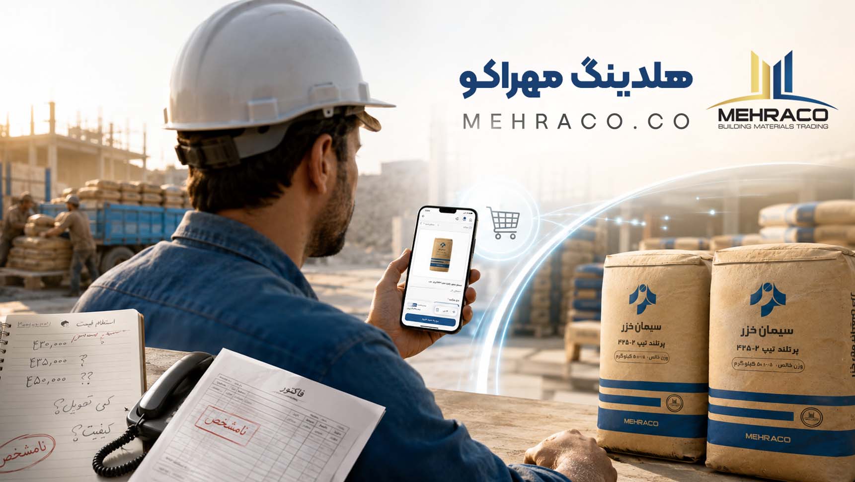 خرید آنلاین سیمان از مهراکو