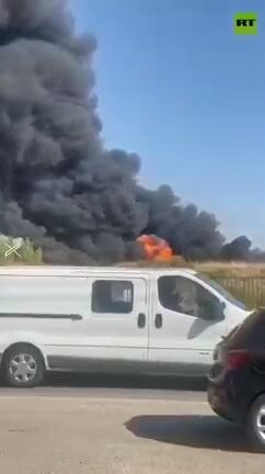 آتش‌سوزی در یک منطقه صنعتی در شرق فرانسه