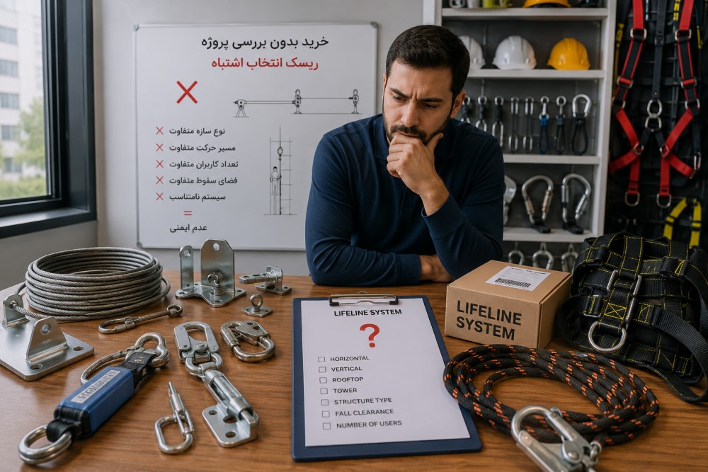 از طراحی تا نصب لایف لاین؛ مسیر ایمن‌سازی کار در ارتفاع