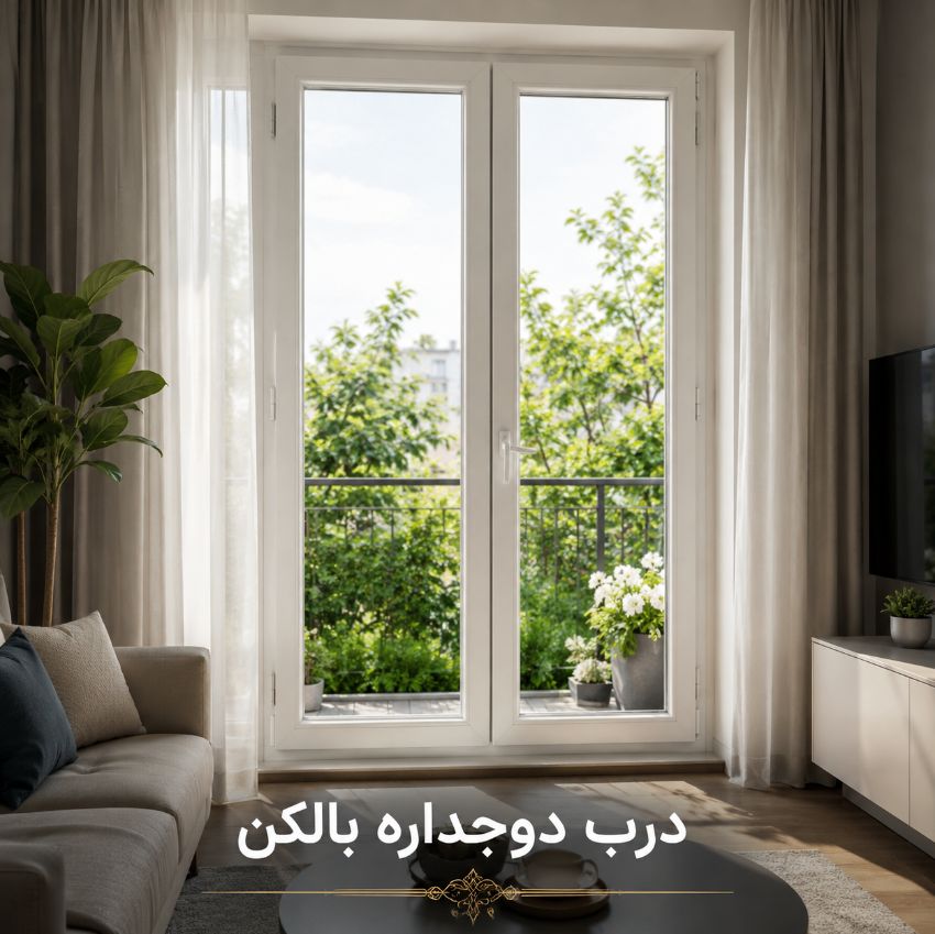 درب دوجداره بالکن