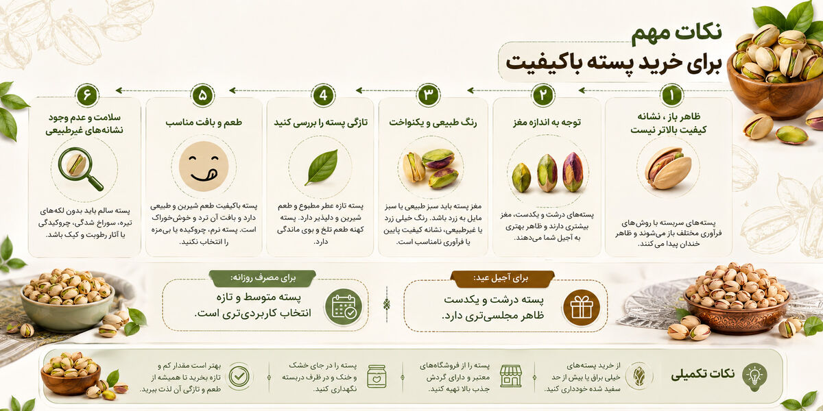 راهنمای خرید آجیل چگونه آجیل باکیفیت و مناسب را تشخیص دهیم