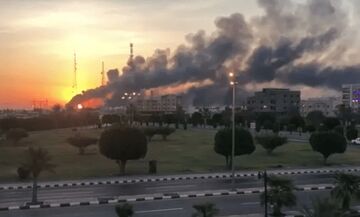 حمله پهپادی انصارالله یمن به پالایشگاه آرامکو در جازان