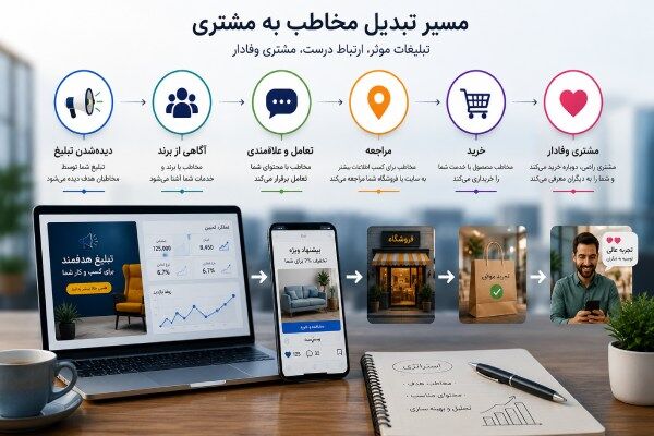 مسیر تبدیل مخاطب به مشتری