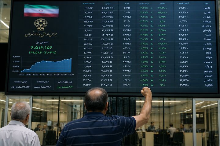 بورس در قله ۶.۵ میلیون واحدی؛ تقاضا دست بالا را گرفت