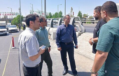  بازدید میدانی مدیر منطقه ۸ شهرداری کرج از نقاط مختلف منطقه