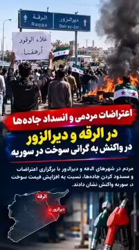 اعتراضات در سوریه در واکنش به گرانی سوخت