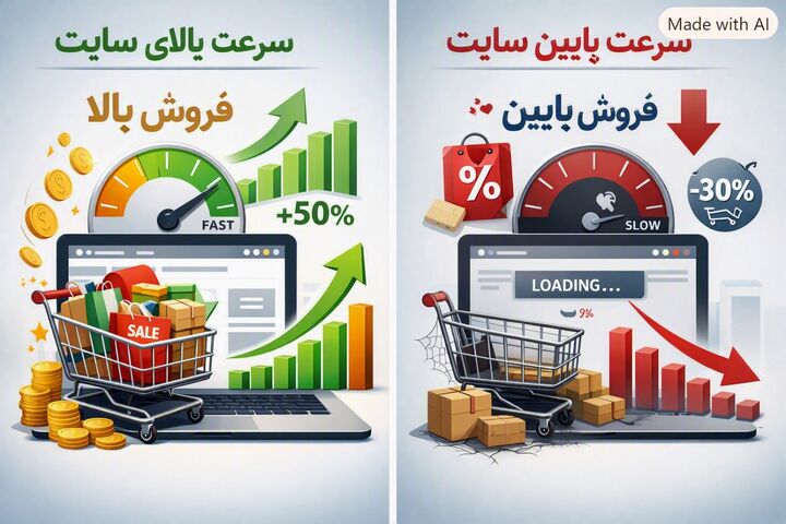بررسی تاثیر سرعت سایت بر فروش اینترنتی + راهنمای انتخاب بهترین شرکت‌های طراحی سایت درتهران
