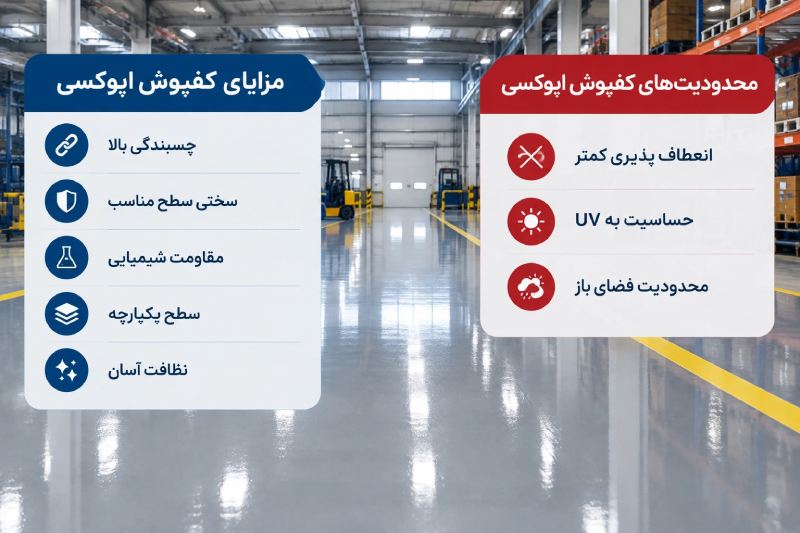 تفاوت کفپوش اپوکسی و پلی یورتان