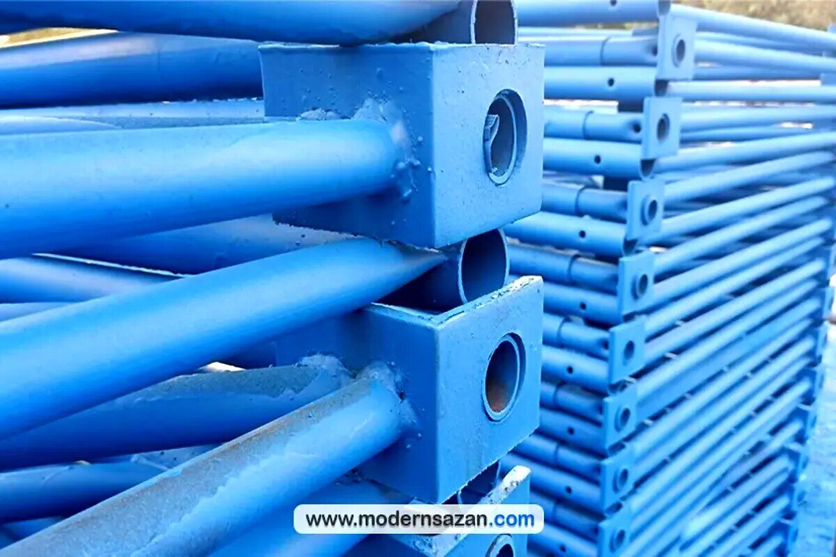 فریم‌های داربست مثلثی آماده استفاده در پروژه