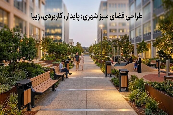 طراحی فضای سبز شهری چگونه فضاهایی زیبا کاربردی و پایدار برای شهرها ایجاد کنیم