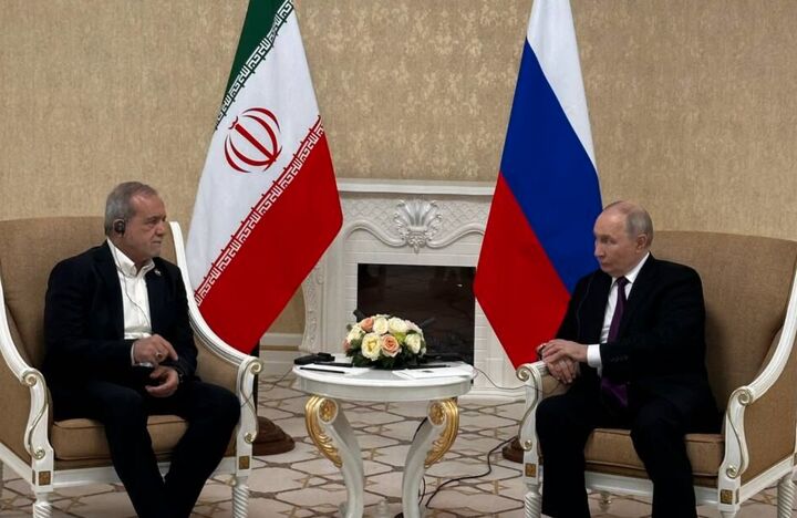 دیدار پزشکیان و پوتین در ترکمنستان؛ تأکید بر تسریع پروژه‌های مشترک