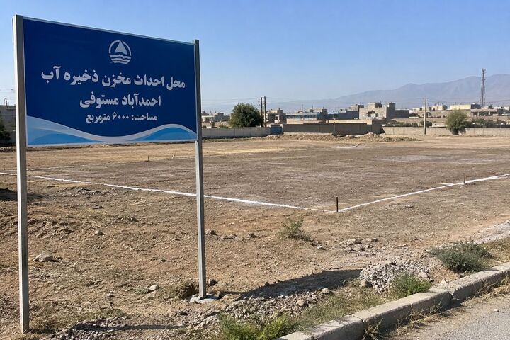 واگذاری ۶ هزار مترمربع زمین برای احداث مخزن ذخیره آب احمدآباد مستوفی