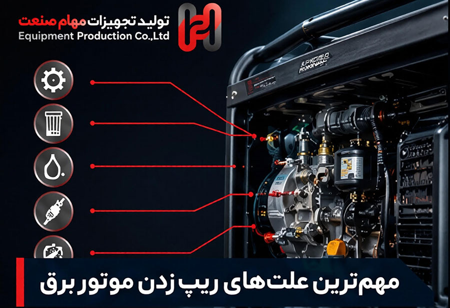 علت ریپ زدن موتور برق