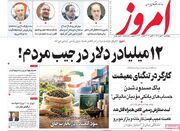 صفحه اول روزنامه های اقتصادی ۲۹ مهر ۱۴۰۵