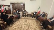 دیدار رئیس سازمان گذرگاه‌های مرزی عراق و استانداران سه استان مرزی با سفیر ایران در بغداد